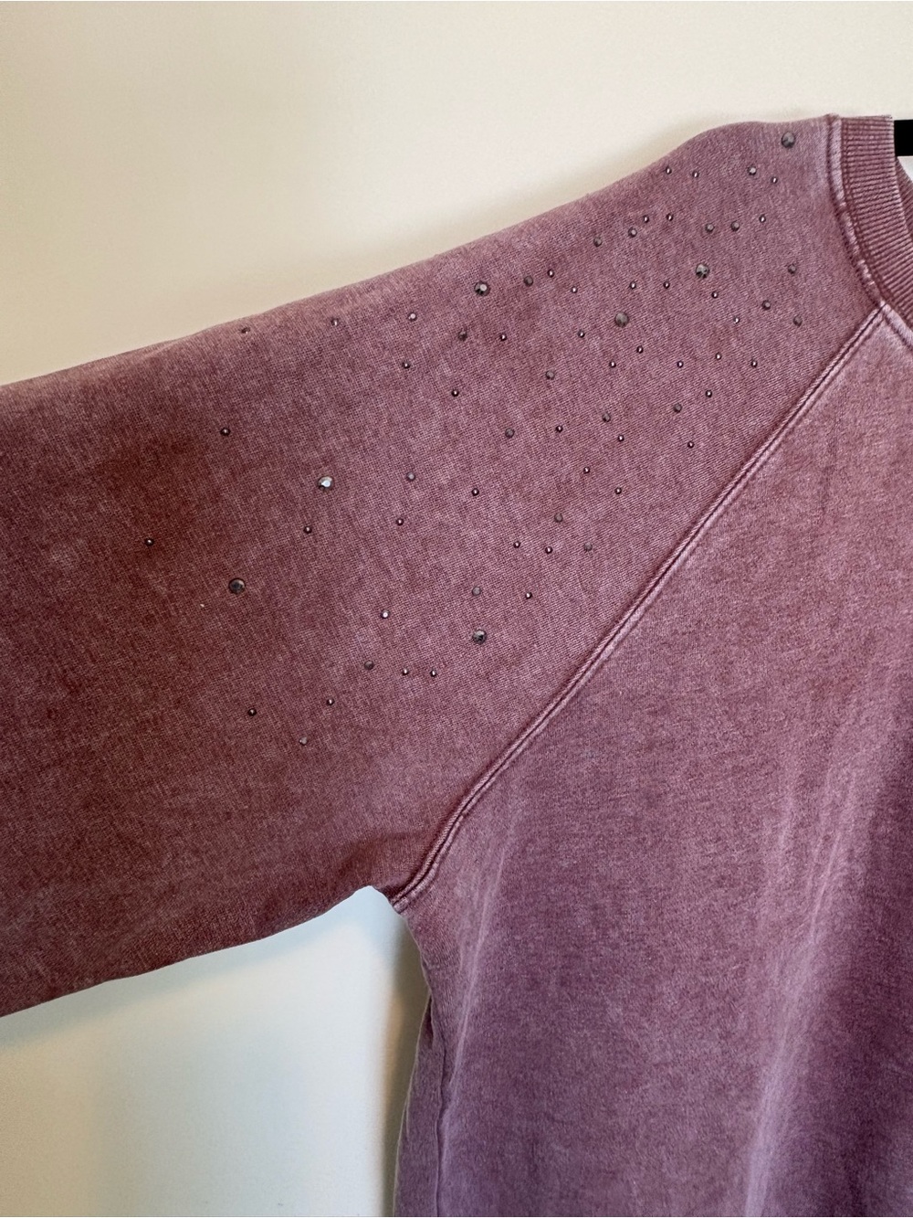 Maurices Mauve Mineral-Wash Crewneck Sweatshirt - Picture 4 of 7